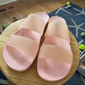 Reef Pink Jelly Basket Pattern Sandals Size 9